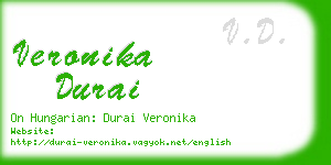 veronika durai business card